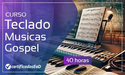 Curso online gratuito de teclado - musicas gospel com certificado